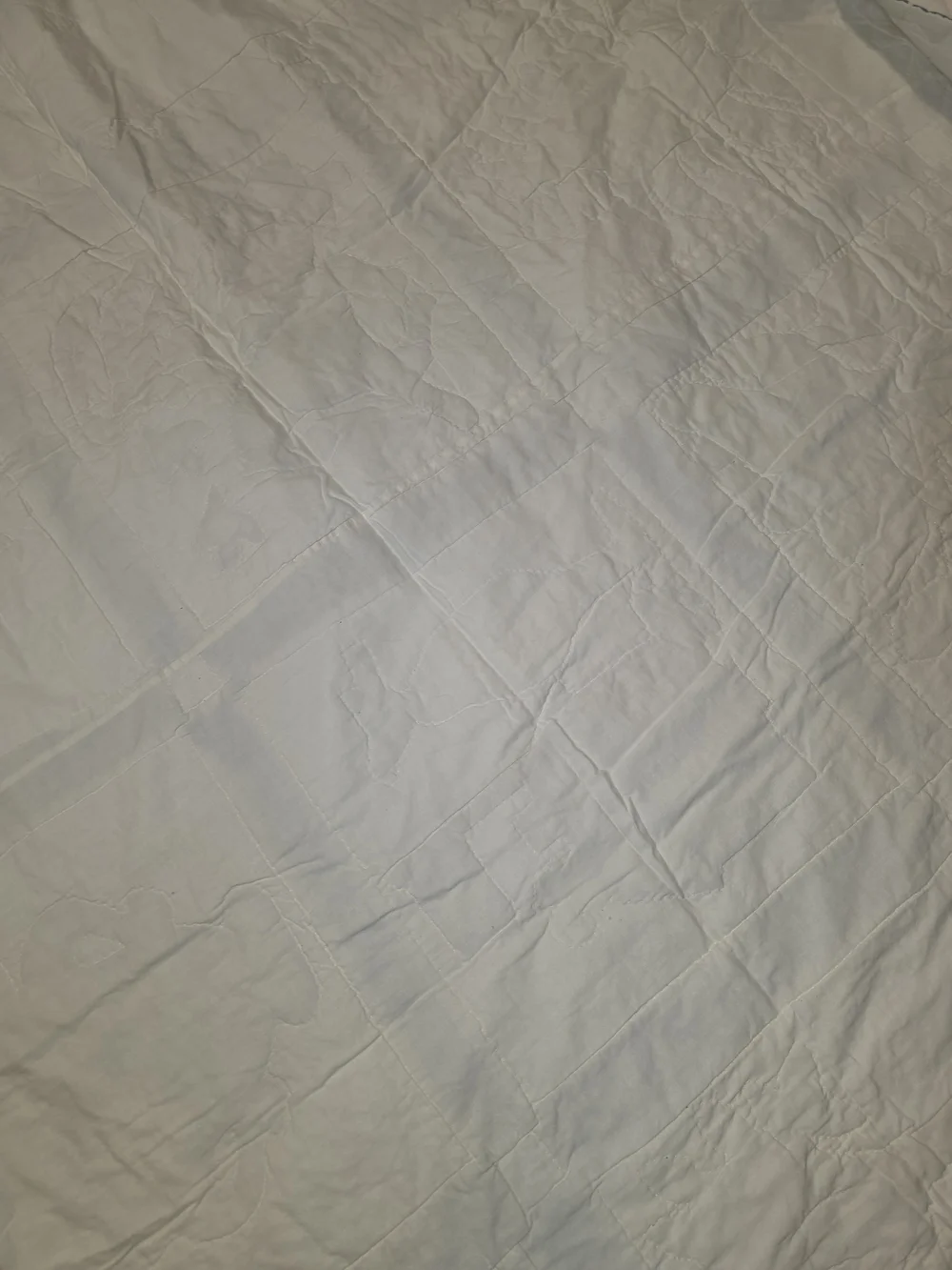 Handmade Blue & White Patchwork Quilt - Floral & Animal Motifs